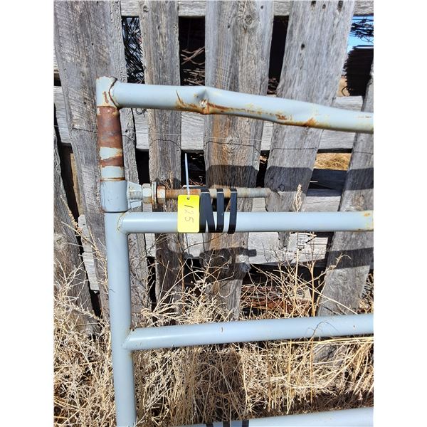 4' x 10' Steel Gate w/Hinges - Some Damage, As is