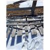 Image 2 : 4' x 8' Steel Gate w/Hinges & Attached Shelter Boards - Some Damage, As is