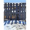 Image 3 : 4' x 8' Steel Gate w/Hinges & Attached Shelter Boards - Some Damage, As is