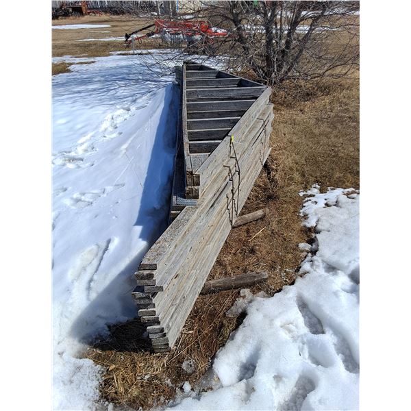 (15) 16' Wooden Rafters, (2) Wooden Gabled Ends