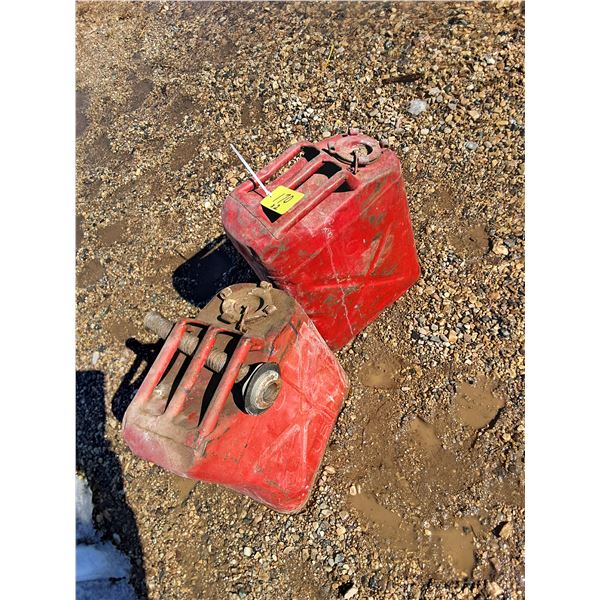 (2) Army Style 5 Gallon Jerry Cans