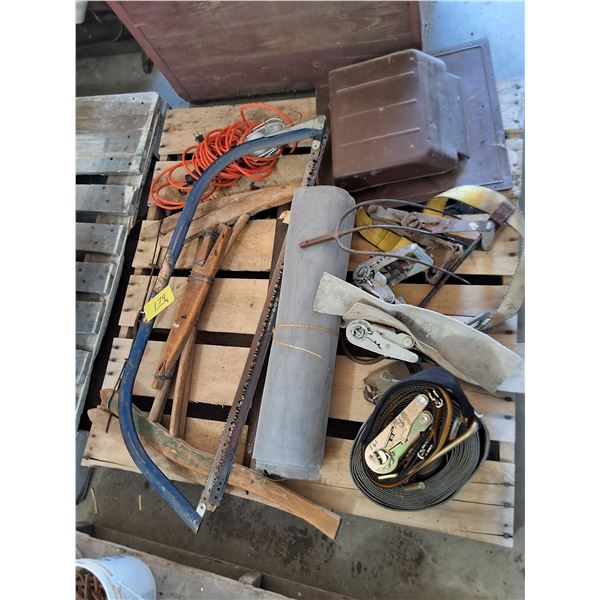 Saws, Trouble Light, Ratchet Straps, Misc.