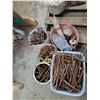 Image 3 : Pails of Nails & Spikes, Wire, Hammers, Misc.