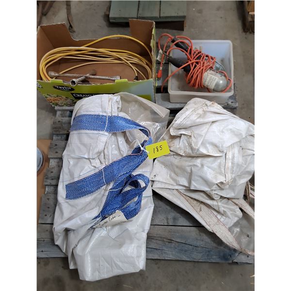 One Ton Tote Bags, Trouble Lights, Extension Cords, Wheel Wrenches