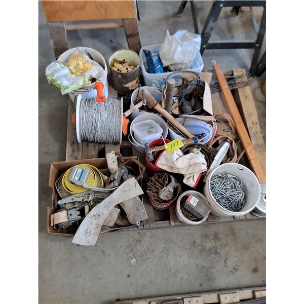 Tie Downs, Fencing Supplies, Misc.