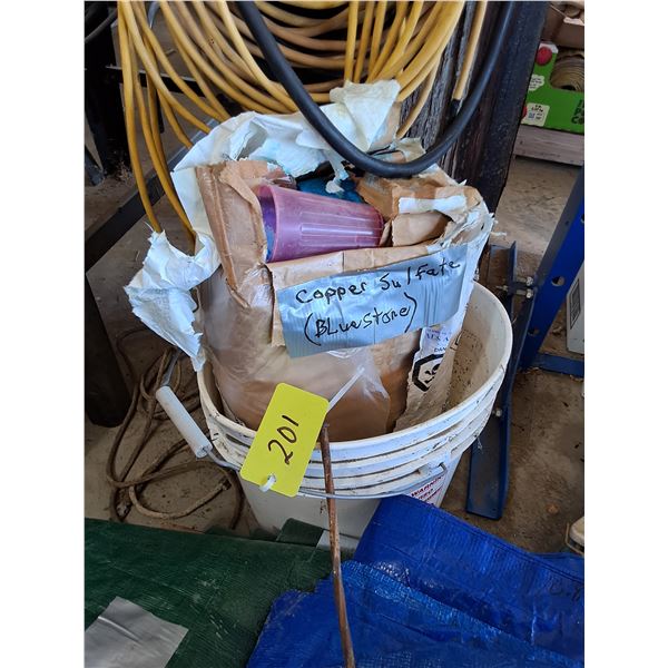 Partial 50 lb Bag of "Bluestone" Copper Sulfate