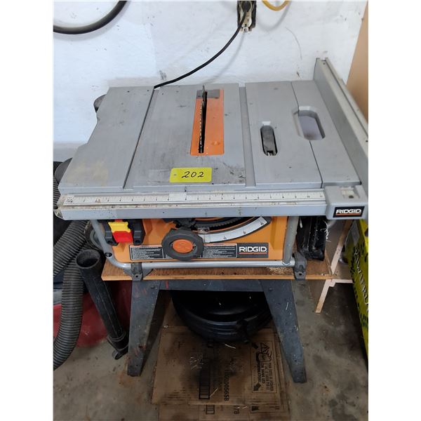 Ridgid 10" Table Saw - Working