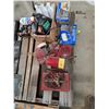 Image 1 : Battery Charger, tail lights, convex mirror, beacon light and various oils