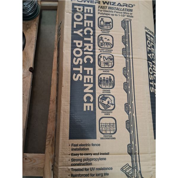50 pk 48" Electric Fence Poly Step-in Posts