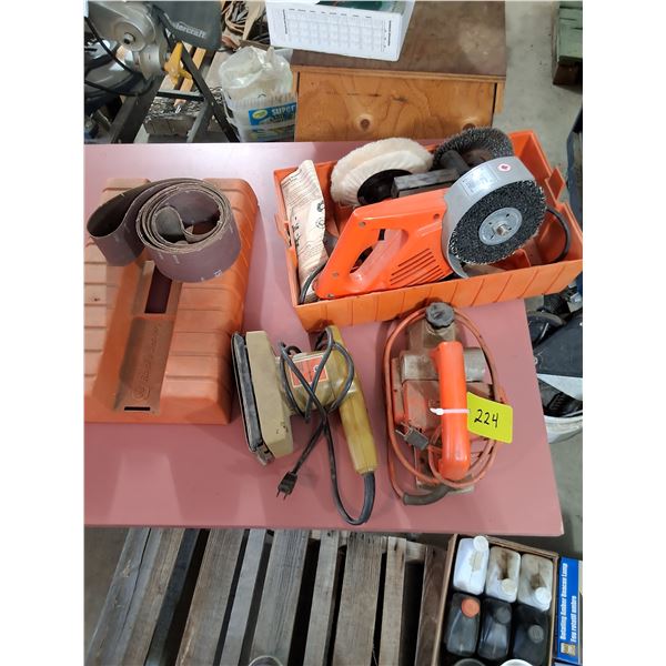 Black & Decker planer, Work Wheel & Finishing Sander with accessories