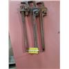 Image 1 : (3) 24" Iron Pipe Wrenches