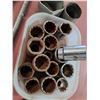 Image 5 : Various 3/4" Drive Sockets,  1 1-"x3/4" Adapter