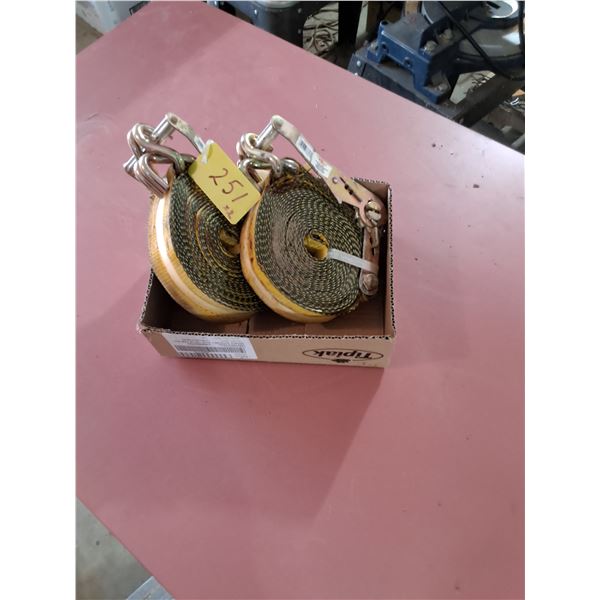 (2) 2" x 27' Ratchet Straps