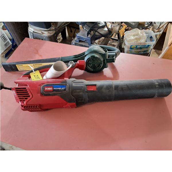 (2) Corded Leaf Blowers