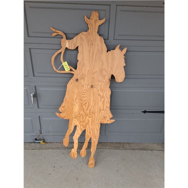 5' Wooden Cowboy Cutout