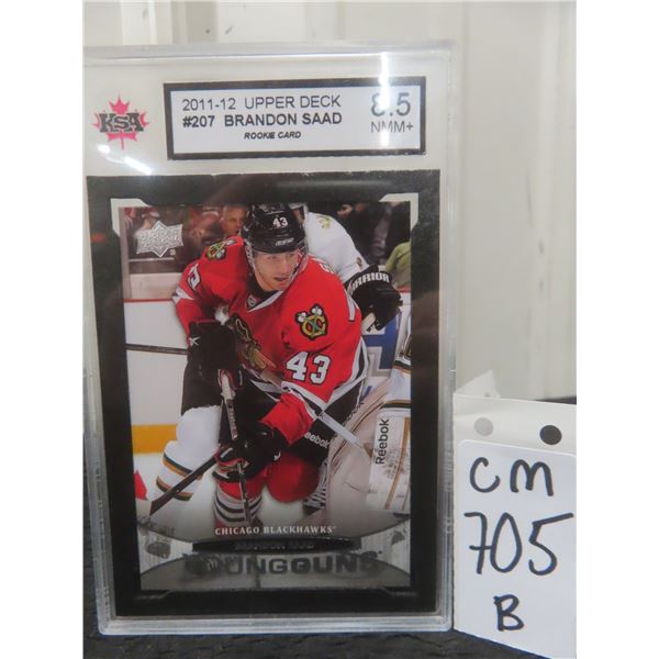 Graded Brandon Saad Young Guns Rookie Card
