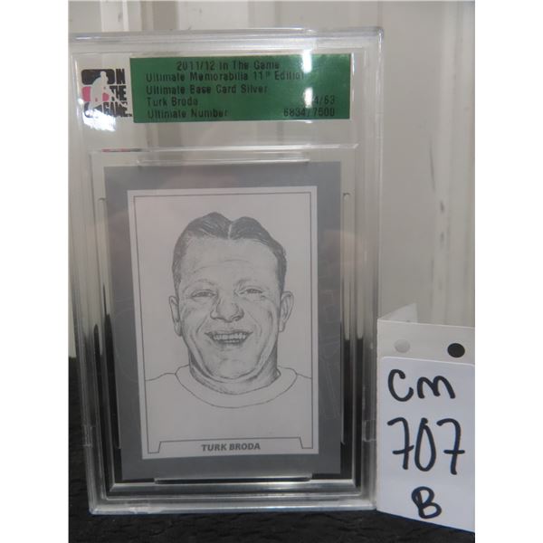 Turk Broda Ultimate Number Hockey Card