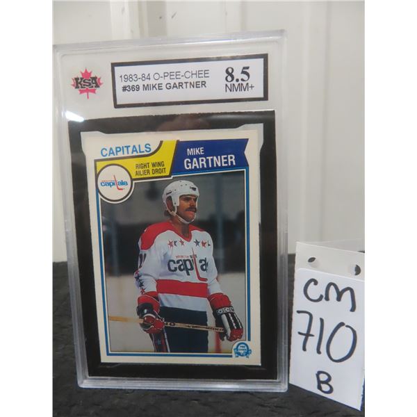 Graded 1983–84 Mike Gartner Washington Capitals Card