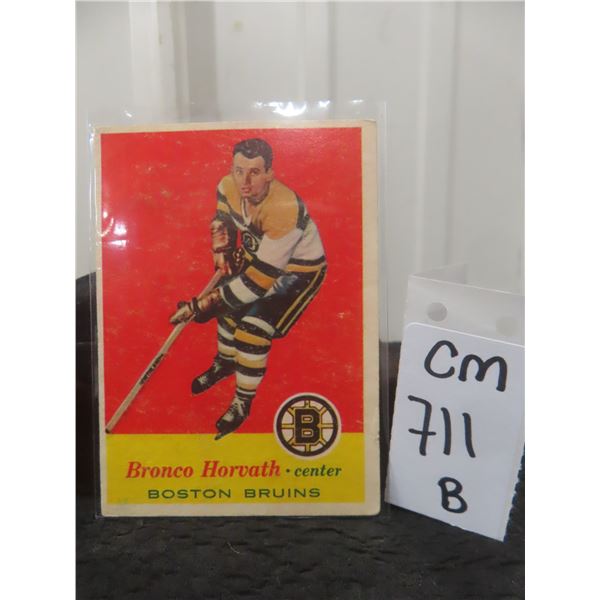 1957–58 Bronco Horvath Boston Bruins Trading Card