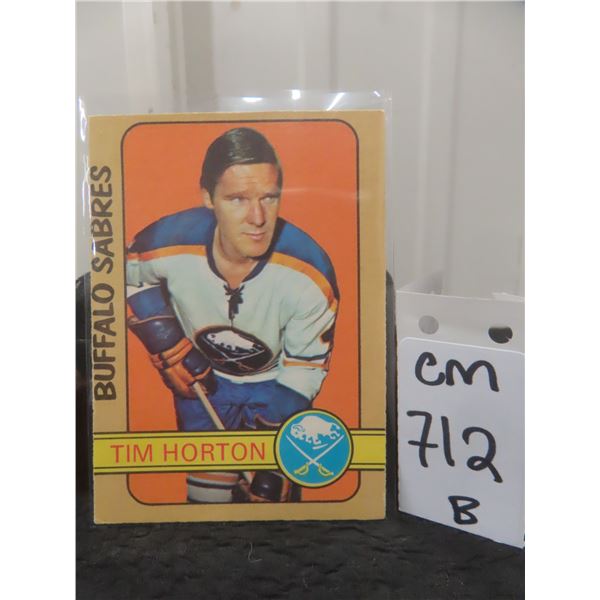 1972–73 Tim Horton Buffalo Sabres Trading Card
