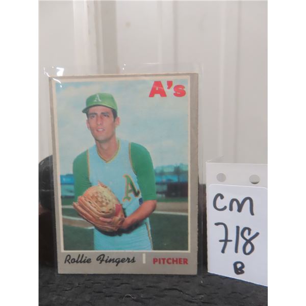 1970 Rollie Fingers Oakland A's Baseball Trading Card