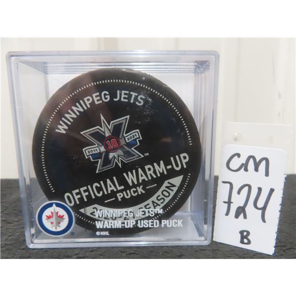 Winnipeg Jets Official Warm-Up Puck