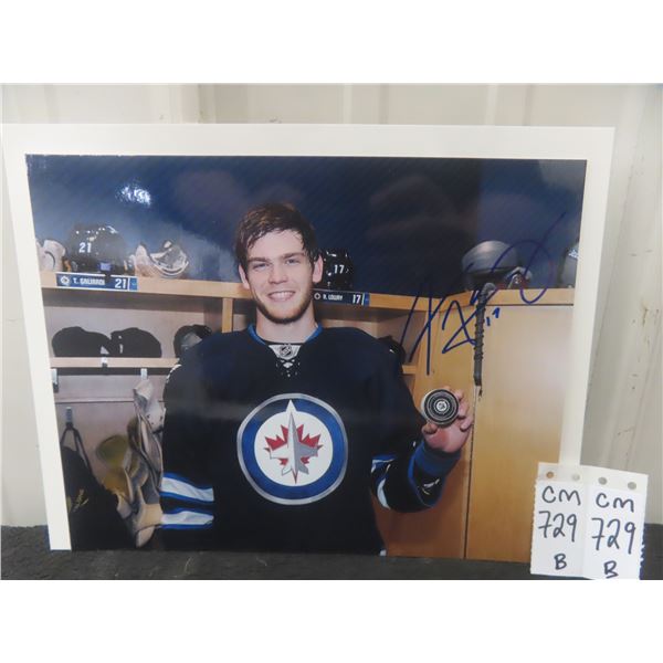 Adam Lowry Winnipeg Jets Signed 8" × 10" Photo