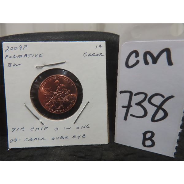 2009 Lincoln Formative Years Penny With Errors