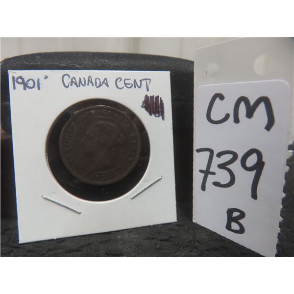 1901 Canada One-Cent Coin