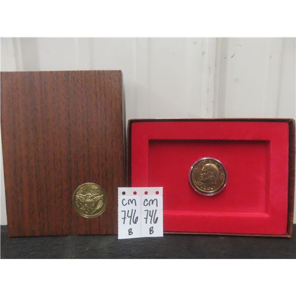 Gold-Plated United States One-Dollar Coin