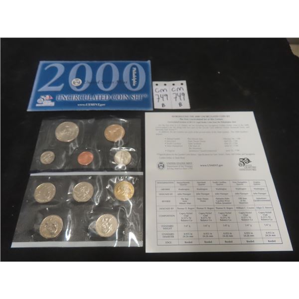 2000 United States Uncirculated Coin Set