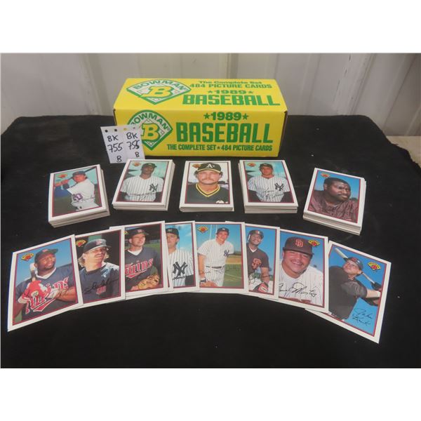 1989 Bowman Baseball Complete Set (Cards 1–484)