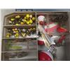 Image 2 : Tackle Box Filled with Bobbers, Lures, Weights, Pickerel Rigs, and More