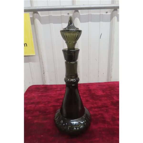 1964 Smoked Green Crystal "I Dream Of Jeannie" Jim Beam Bottle