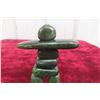 Image 2 : Jade Inukshuk Carving Display 5 1/2" Tall and Jade Whale