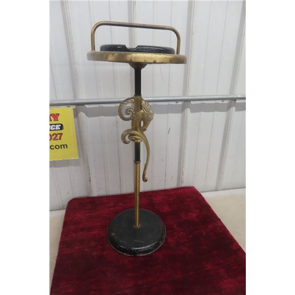 Vintage Brass Ashtray Stand