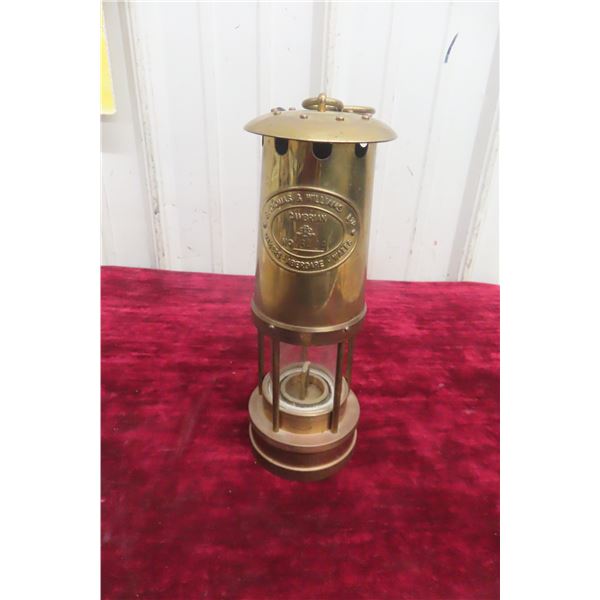 Thomas Williams Brass Miner/Prospector Lamp