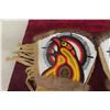 Image 3 : Leather Native Beaded Mitts with Fur Trim