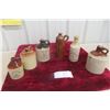 Image 1 : Six Stone Ware Small Jugs and Ginger Beer Bottles