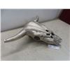 Image 1 : Metallic Faux Bull Skull with 23" × 18" Horn Spread