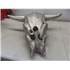 Image 3 : Metallic Faux Bull Skull with 23" × 18" Horn Spread