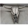 Image 6 : Metallic Faux Bull Skull with 23" × 18" Horn Spread