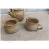 Image 3 : Beige Pottery Tea Service and German Black Forest Weather House