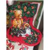 Image 3 : Christmas Décor Lot Including Candle Holder, Stuffed Bear, and More