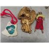 Image 8 : Christmas Décor Lot Including Candle Holder, Stuffed Bear, and More