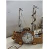 Image 6 : Ship Clock, Flower Arrangement, and Oil Lamp