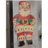 Image 2 : Two Vintage Santa Blow Molds (28" and 12" Tall) and One 29" Cardboard Santa