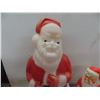 Image 8 : Two Vintage Santa Blow Molds (28" and 12" Tall) and One 29" Cardboard Santa