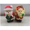 Image 11 : Vintage Christmas Décor Lot Including Santa and Reindeer Figures, Deer Family, and Unused Christmas