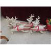 Image 6 : Vintage Christmas Décor Lot Including Santa and Reindeer Figures, Deer Family, and Unused Christmas